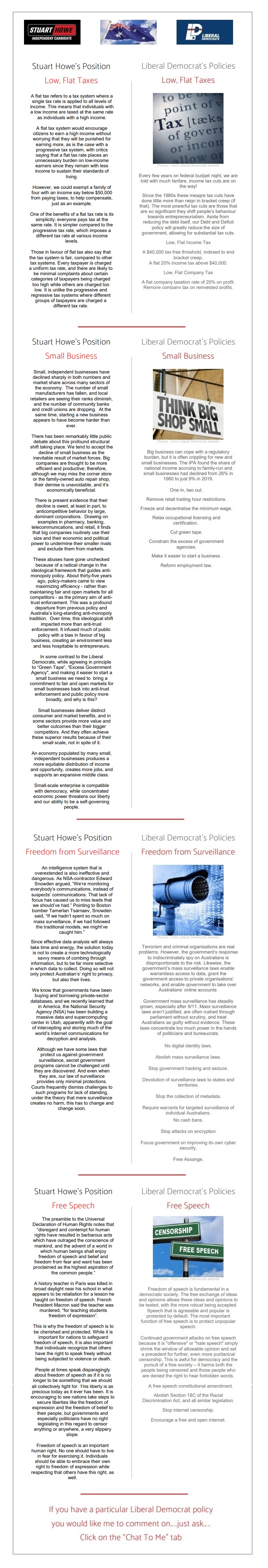 Stuart Howe on Liberal Democrats Policies Parkes 2025