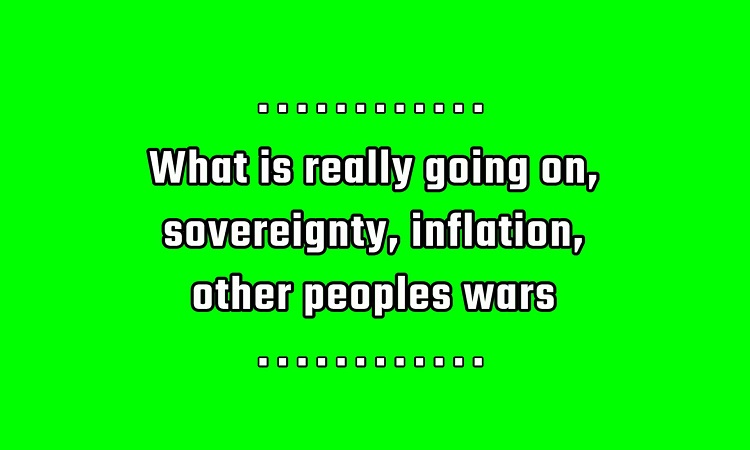 What is really going on?